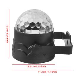 ALIEN Luz de bola de discoteca giratória RGB controlada por controle remoto ativada por som para festas de DJ, casamentos, danças de Natal, aniversários e shows de casamento. - Image 2