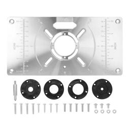 Router Tabela Inserir Placa para Carpintaria, alumínio, ABS, máquina de corte, gravura Flip Board, 4 Anéis - Image 5