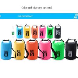 Waterproof Roll Top Dry Bag, mantém a engrenagem seca, caiaque, rafting, canoagem, natação, camping, caminhadas, praia, pesca - Image 5