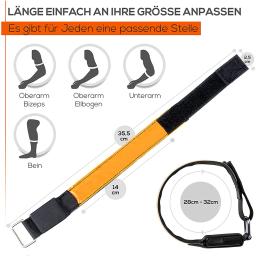 Pulseira Refletiva Luminosa LED, Carregamento USB, Braçadeira noturna, Aviso de segurança, Correia de pulso esportiva - Image 2