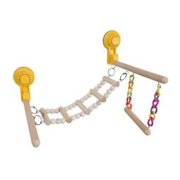 Ventosa Wood Poleiro Toy, Banho De Janela, Viagem De Carro, Brinquedos para Bluebirds, Agaporni, Beija-flor, Periquito, Calopsita, Ginásio - Image 3