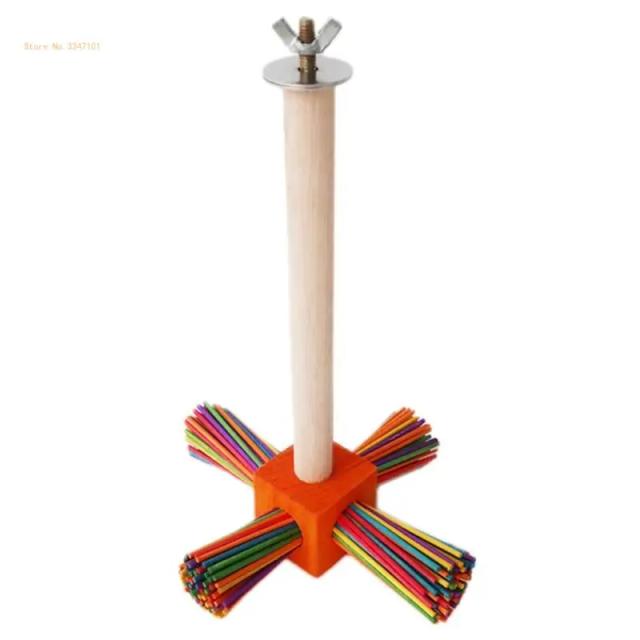 Suporte Natural para Pássaros: Poleiro Ideal para Periquitos e Papagaios com Escalada Facilitada