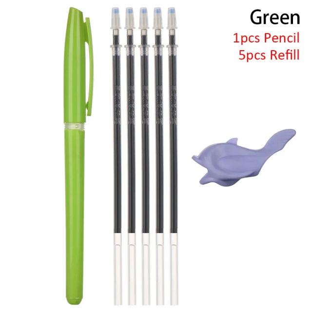 Caneta Gel de Desvanecimento Automático com Recarga Invisível - Conjunto de Canetas Mágicas para Caligrafia e Artes Práticas