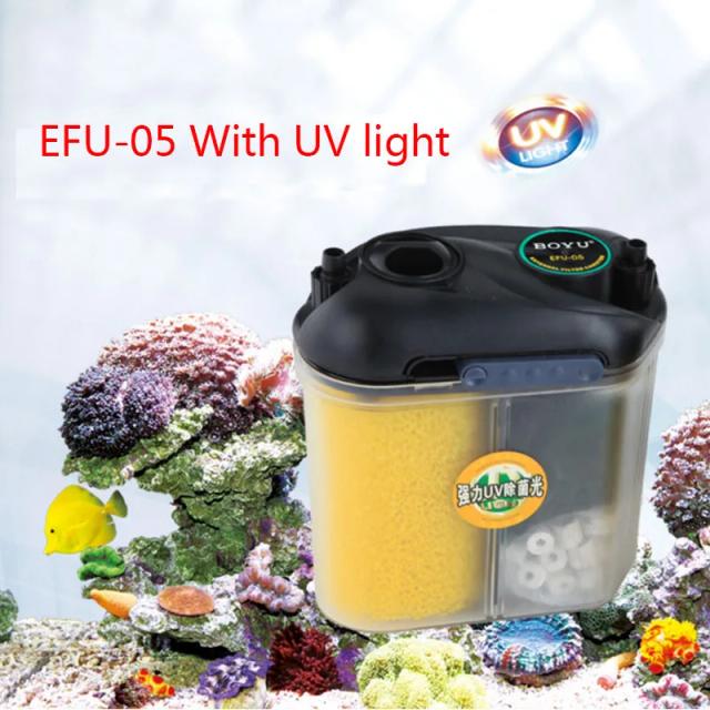 Filtro externo UV para aquário - caixa de filtro de 5W para tanque de peixes