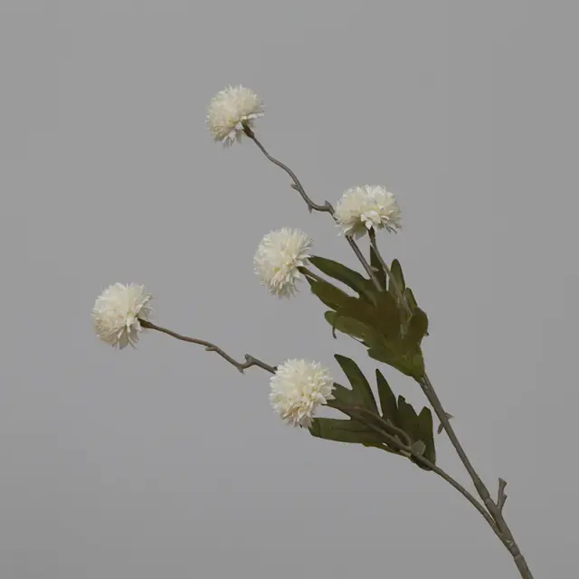 Arranjo Floral de Dente-de-Leão Artificial para Decoração de Interiores, Bouquet com 5 Cabeças para Casamentos e Festas
