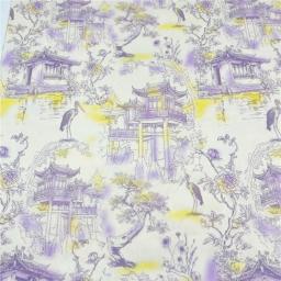 Pintura de paisagem retrô chinesa selva, floresta, tecido de algodão natural costurar tecidos, material de retalhos acolchoado diy - Image 6