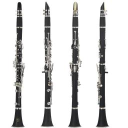 M MBAT-Clarinete Preto com Acessórios Saco, Bb, 17 Chaves, 6 Anéis, Clarinete Profissional, Instrumentos de Sopros - Image 6