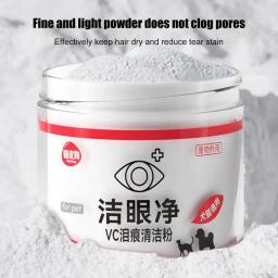 Pet Eye Tear Stain Remover Powder, Natural Safe, Aplicar ao redor dos olhos, Absorvente para seco, Inoxidável com escova, 30g - Image 4