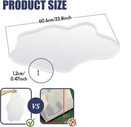 Molde de silicone para artesanato caseiro, forma irregular, ornamento do pêndulo, mesa do rio - Image 2