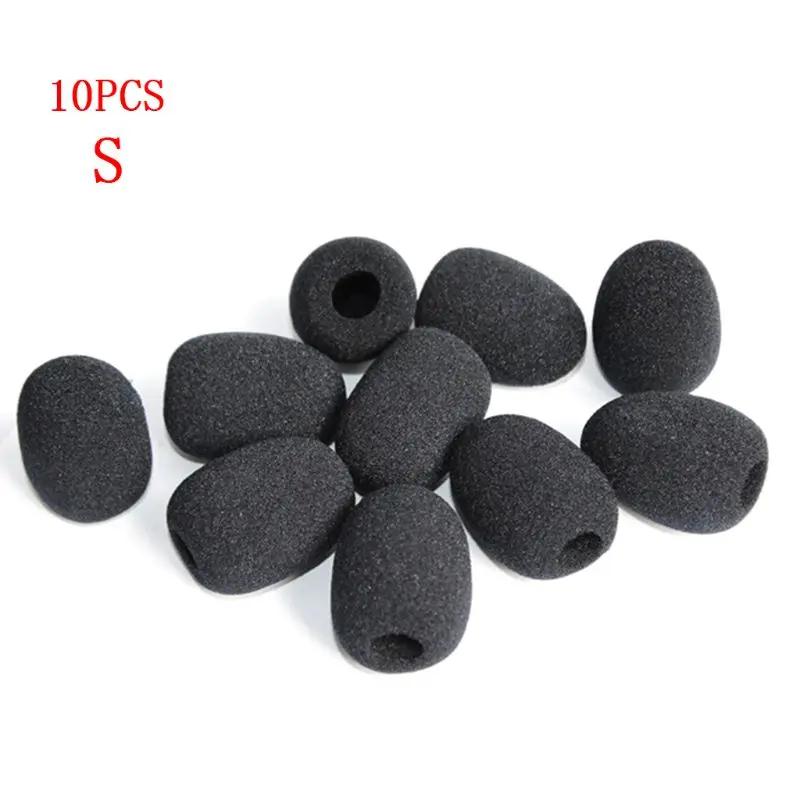 10 pçs microfone pára-brisas esponja capa fone de ouvido mic espuma capa protetora para gooseneck reunião mic - Image 1