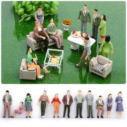 Pessoas Figuras Modelo de Construção, Personagem DIY, Cor Misturada, ABS, Passageiros, Novo, 1:75, 1: 43, 1:30, 1:25, 10 Pcs, 20 Pcs, 25 Pcs, 50Pcs - Image 1