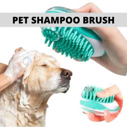 Soft Silicone Pet Shampoo Escova, Massagem Pente, Espuma de Banho, 2 em 1, Chuveiro, Cães, Gatos, Higiene do Cabelo, Limpeza - Image 3