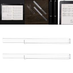 2 pçs clipe de livro de música clipes de livro resistentes a quebras para partitura suporte de piano músico - Image 3