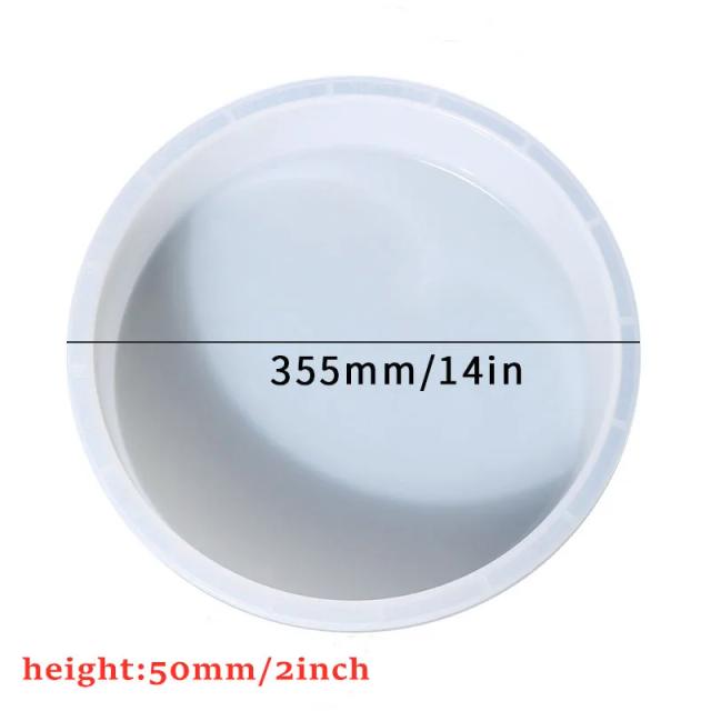 O molde de silicone para mesa e banquinho em forma de grande oceano redondo com efeito cristal e espelho - Decorações e soluções de armazenamento para sua casa