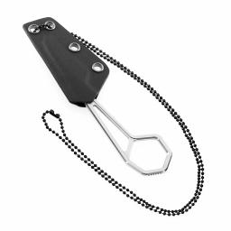 Kansept-Faca de pescoço hexadecimal, multi-ferramenta com bainha Kydex, transportar, camping, caça, sobrevivência, EDC, 1.9 '', 14C28N Blade - Image 4
