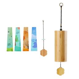Bambu carrilhão de vento, 8 hastes tom, instrumentos de percussão, meditação zen, c, sou, dm, acorde, jardim, pátio - Image 1