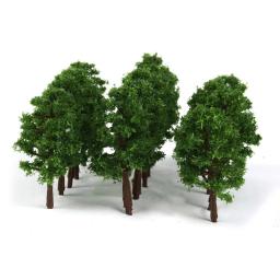 Mini Modelo Árvores Micro Paisagem Decoração, Cenário Plástico DIY, Ferrovia Decoração, Trem Layout Acessórios, 8cm, 20Pcs - Image 2