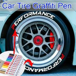 Pneu de carro impermeável pintura oleosa Mark Pen, Auto Borracha, Pneu, Metal permanente pintura marcador - Image 2