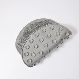 Silicone Rub Back Brush para Banheiro, Antiderrapante, Almofada para os Pés Esfoliante, Lavar os Pés com Otário, Massagem de Banho, 1Pc - Image 2