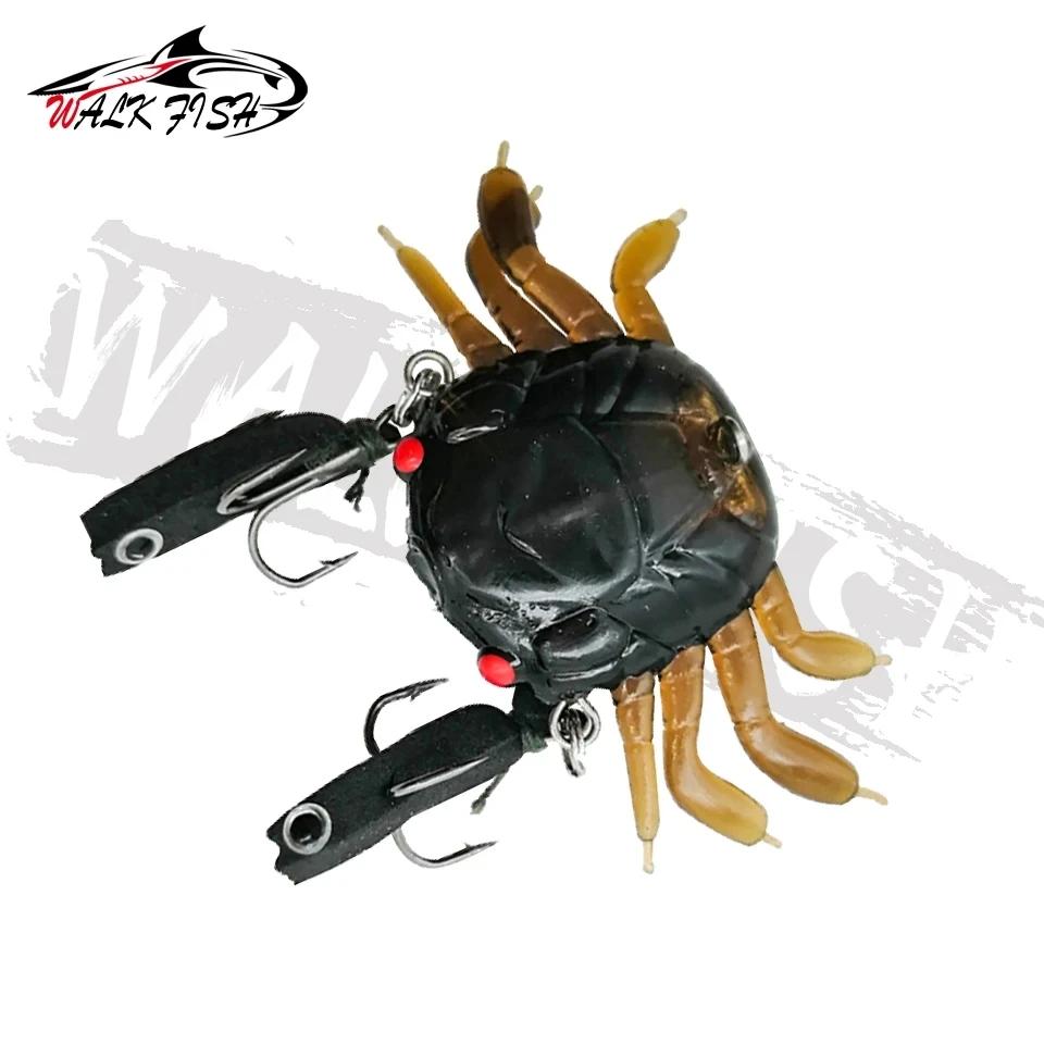 PEIXE DE CAMINHADA-Soft Silicone Crab Lure, Isca Falsa, Afundando Predador, Rocha Do Mar, Squid Pesca, Equipamento Artificial, 5.8g, 13.7g, 1Pc - Image 1