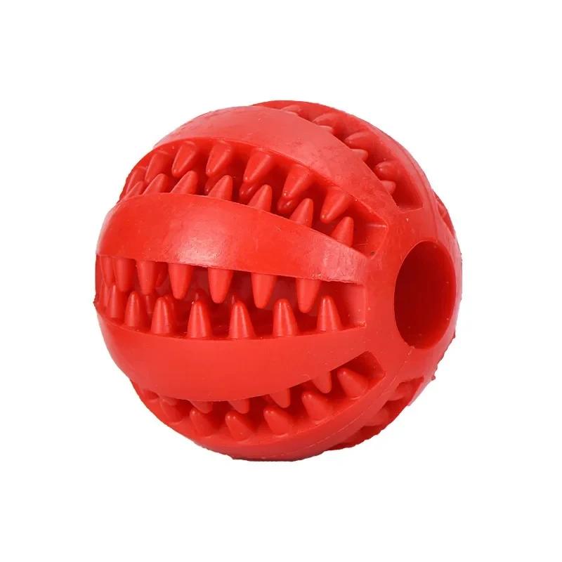 Bola de borracha interativa para cães, Limpeza dos dentes, Brinquedo para mastigar cachorros, Pet Stuff, Acessórios para cães pequenos - Image 1