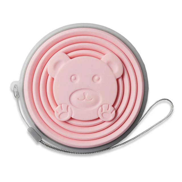 Garrafa de Água Telescópica de Silicone Dobrável e Portátil de 270ml com Design Criativo