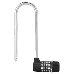 Zinc Alloy Bike U-Shape Anti-Theft Lock Combinação, Digit Password Code, Extra Long, Cabinet Door Padlock for Gym and School - Image 4