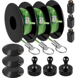 Extrator do fio magnético para o fio running, Ferramenta do ímã do roteamento, Reparação do jardim, Navegação elétrica da parede - Image 1