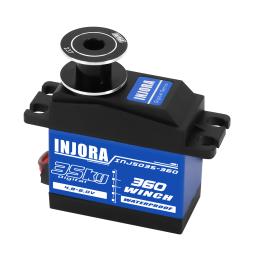 INJORA INJS035-360 35KG Impermeável 360 °   Carretel de guincho servo digital de rotação para modelo de barco de carro de esteira RC - Image 6