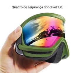 Óculos de esqui com lente dupla antiembaciamento para homens e mulheres, máscara de esportes de neve, óculos de esqui inverno - Image 4