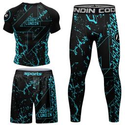 Kimono masculino MMA t-shirt e calças conjuntos, Jiu Jitsu, Mma, MMA Shorts, Bjj Rashguard, ginásio, camisas de boxe, novos esportes - Image 3