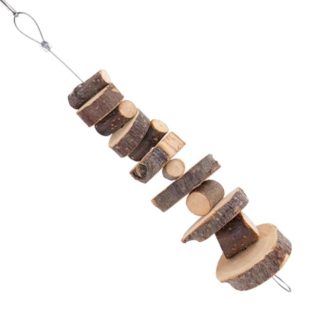 Brinquedo de Mastigar Natural para Pequenos Animais: Varas de Madeira para Hamsters, Coelhos, Chinchilas e Cobaias