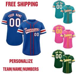 Personalizar personalizado Baseball Jersey, camisa da equipe, nome pessoal, número, Hip Hop, Sportswear, homens, mulheres, crianças - Image 1