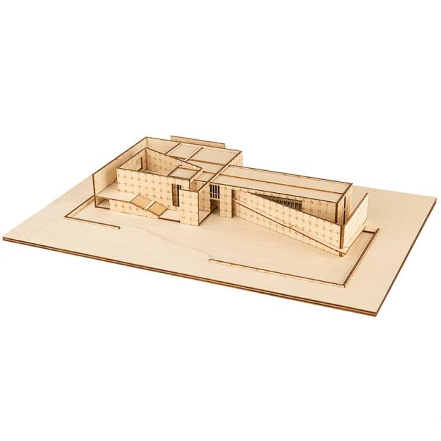 Miniatura Pré-Fabricada de Construção: Kit de Artesanato em Madeira para Diorama de Arquitetura Japonesa em Escala 1:200