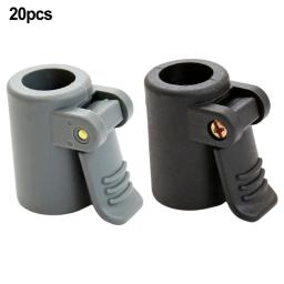 20 pçs barraca de acampamento toldo pólo ajustador braçadeira aperto 16mm a 19mm acessórios da barraca pólo conector botões antiderrapantes peças novo - Image 4