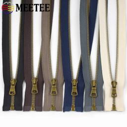 Meetee-Zíperes metálicos para costura, zíper aberto, acessórios de mochila, fechamentos para roupas, decoração, 5 #, 40 cm, 50 cm, 60 cm, 70 cm, 80cm, 2 PCes, 5 PCes - Image 4