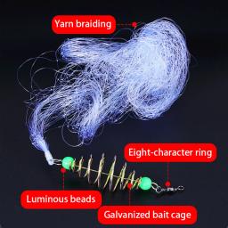 Luminous Fishing Net Trap Mesh, Bead Netting, Sea Fish Net, Tackle Design, Copper Shoal Cast Gill Alimentador, 11 Tamanho - Image 4