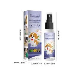 60ml pet desodorante spray desodorante odor líquido perfume para cães gatos efficienttive aliciamento produtos para filhote de cachorro com porto suave - Image 6