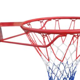Basquete de parede com rede, aro de basquete pesado, mola dupla, ao ar livre, adultos, crianças, 45cm - Image 5
