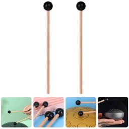 2 pçs mini baquetas de tambor oco, tambores ocos sem preocupações, martelos de madeira de piano oco de lótus baqueta etérica marretas de xilofone de madeira - Image 1