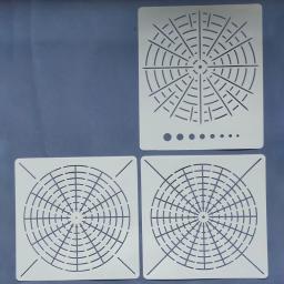 Modelo de mandala Ferramenta de pintura de pontos Modelo oco Pedra pintada Artesanato Desenho criativo Stencils Ferramenta de - Image 5