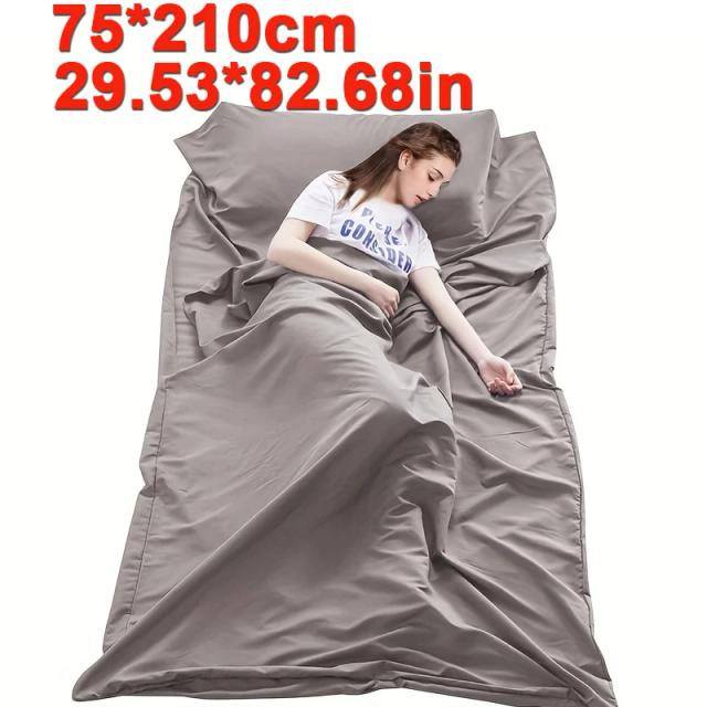 Saco de Dormir Compacto e Portátil: Ideal para Acampamentos, Hotéis e Aventura em Caminhadas