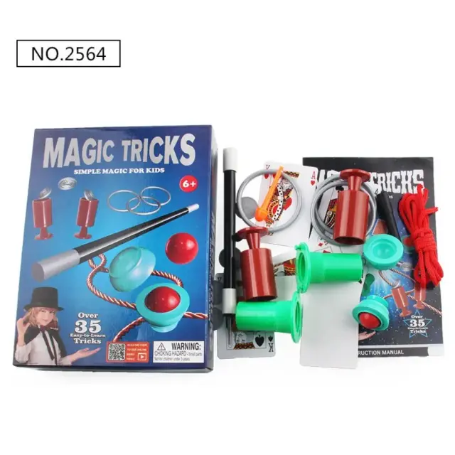 Conjunto de Kit de Mágica para Crianças: Truques Emocionantes para Iniciantes com Instruções e Resultado Impressionante