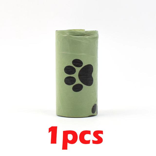 Sacos Biodegradáveis para Cocô de Cães e Gatos com Dispenser Prático - 15 Unidades por Rolo