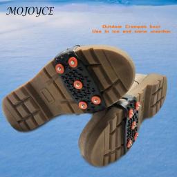 Anti Slip Escalada Grampos, Grampos de Montanhismo, Garra de Neve Unisex, Cobre Cadeia Outdoor, Spikes, 5 Stud - Image 4