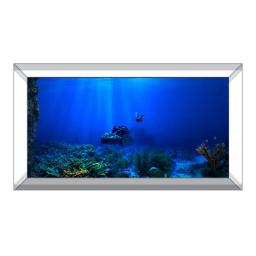 3D Efeito Luz Solar Subaquática Raios Caverna Fundo Do Aquário Adesivo Selfadhesive Fish Tank Backdrop Decorações - Image 6