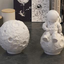 Molde silicone para artesanato, decorações astronauta, obras arte exclusivas, lua, molde silicone para - Image 3