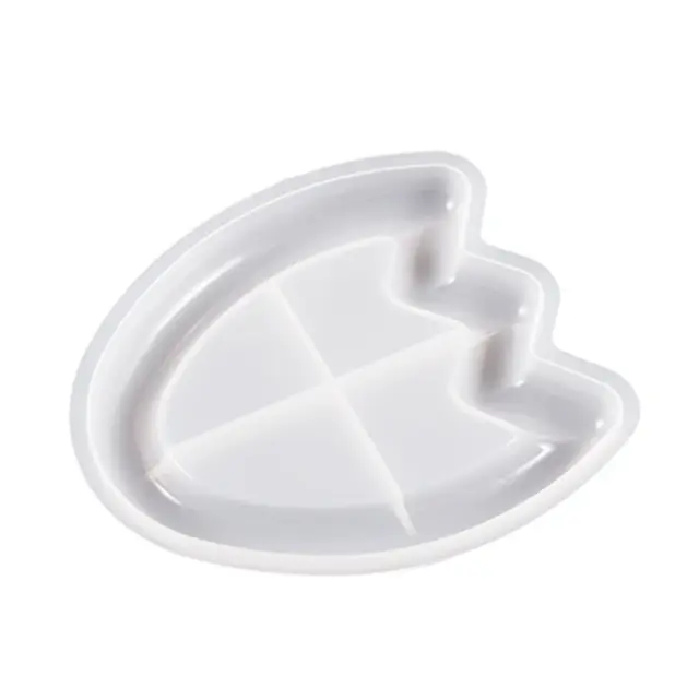 Molde de Silicone para Bandeja em Formato Coração e Nuvem - Prático, Espaço-Econômico e Ideal para Resina e Flores