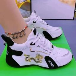 Tênis de grife para mulheres verão couro à prova dwaterproof água sapatos esportivos casuais feminino leve respirável antiderrapante sapatos de plataforma - Image 3