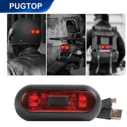 Motocicleta capacete levou luz de advertência, carga usb, bicicleta noite segurança luz do sinal, cauda lâmpada, impermeável equitação capacete flash lâmpada, f - Image 1